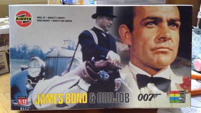 James Bond &amp; Odd Job by Airfix. 1:12 04402 1998 Reproduction