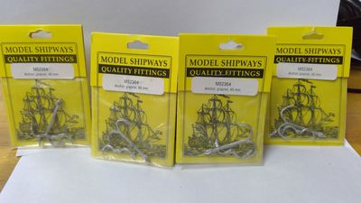 White Metal Model Shipways Quality Fittings for Models.