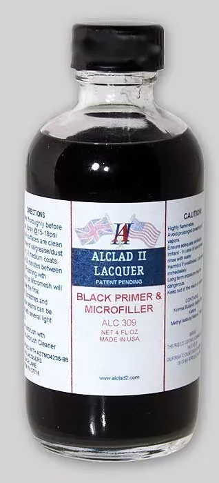 Black Primer &amp; Microfiller 4oz - ALC309