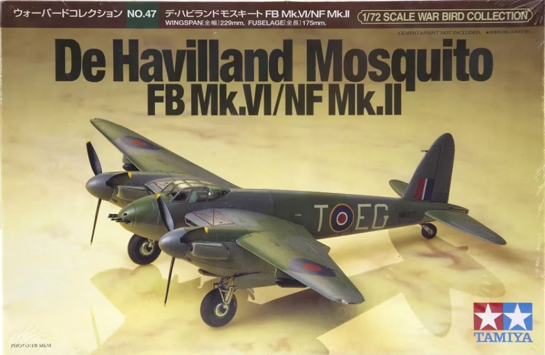 De Havilland Mosquito FB Mk.VI/NF Mk.II Tamiya No. 60747 1:72
