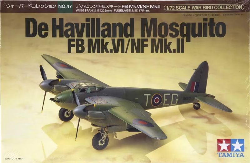 De Havilland Mosquito FB Mk.VI/NF Mk.II Tamiya No. 60747 1:72
