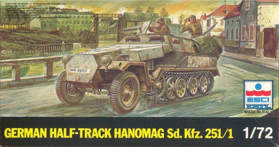 German Half-Track Hanomag Sd. Kfz. 251/1 ESCI 80021:72