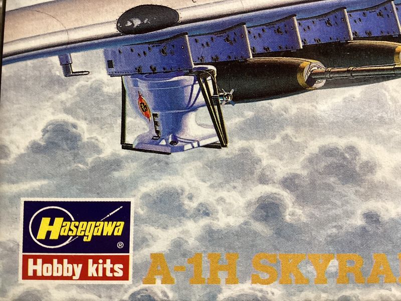 A-1H Skyraider Special Bomb Limited Toilette  Edition Hasegawa | No. 51464 | 1:72