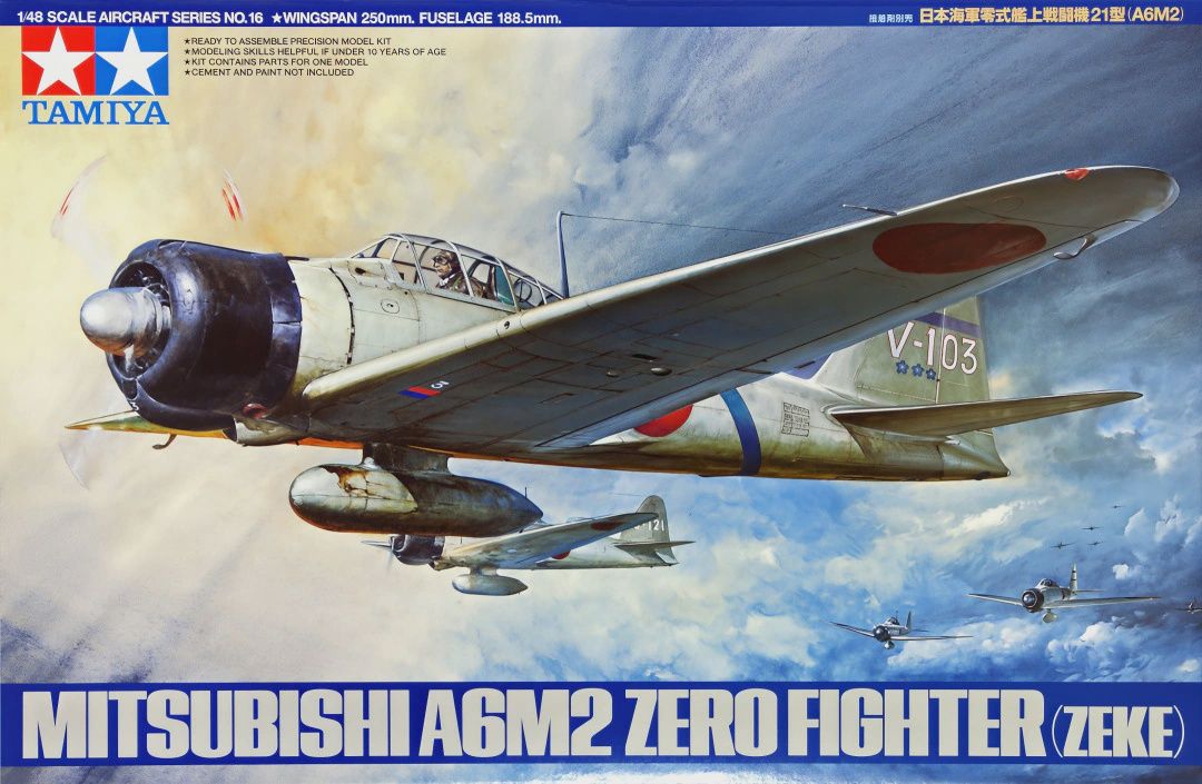 Mitsubishi A6M2 Zero Fighter (Zeke) Tamiya No. 61016 1:48