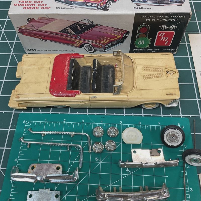 *BUILT* OG VTG AMT 1960/ 1959 EDSEL CONVERTIBLE 3N1 CUSTOM KIT #139-22260
