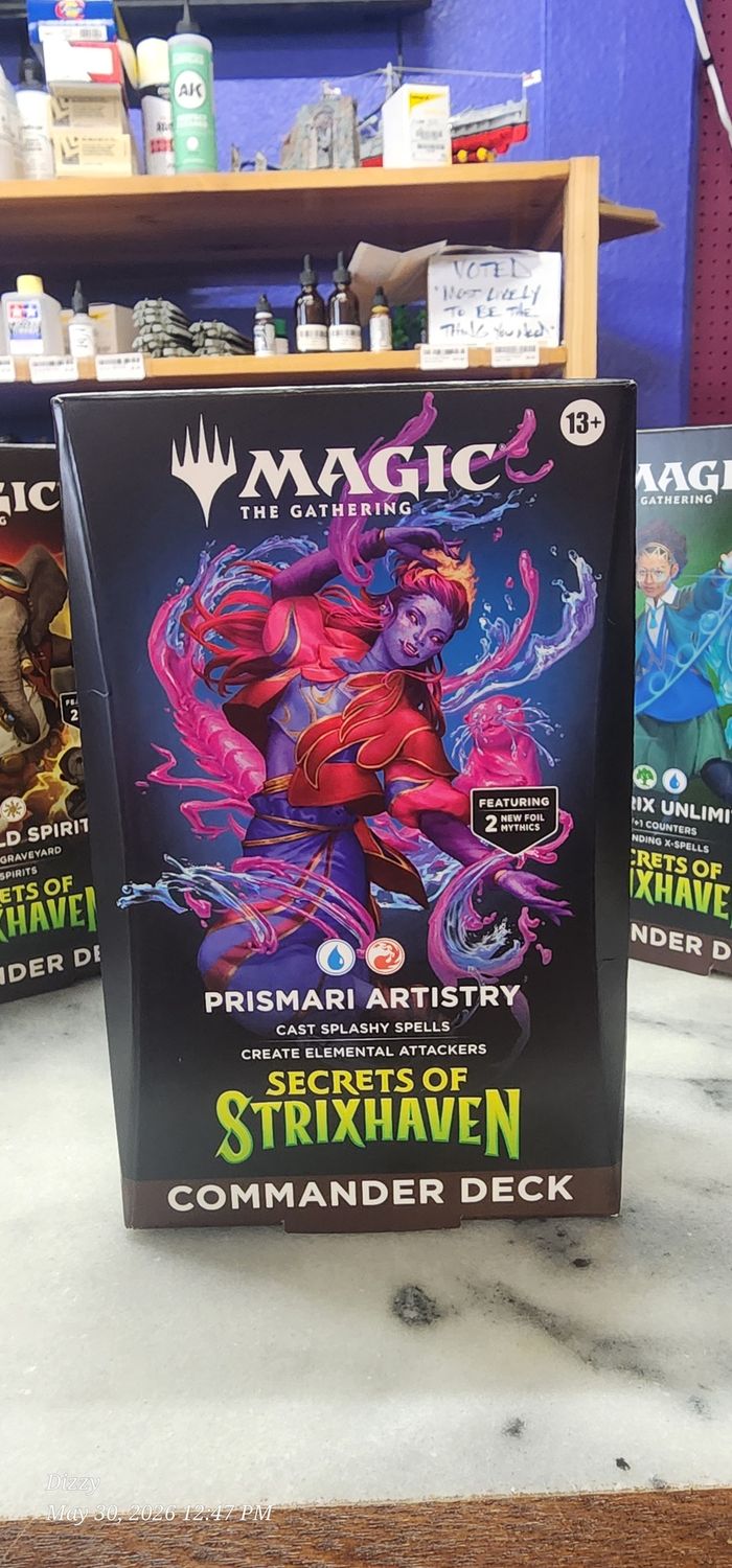 Commander Starter Decks - Secrets of Strixhaven, Colour: Red/Blue Prismari Artistry