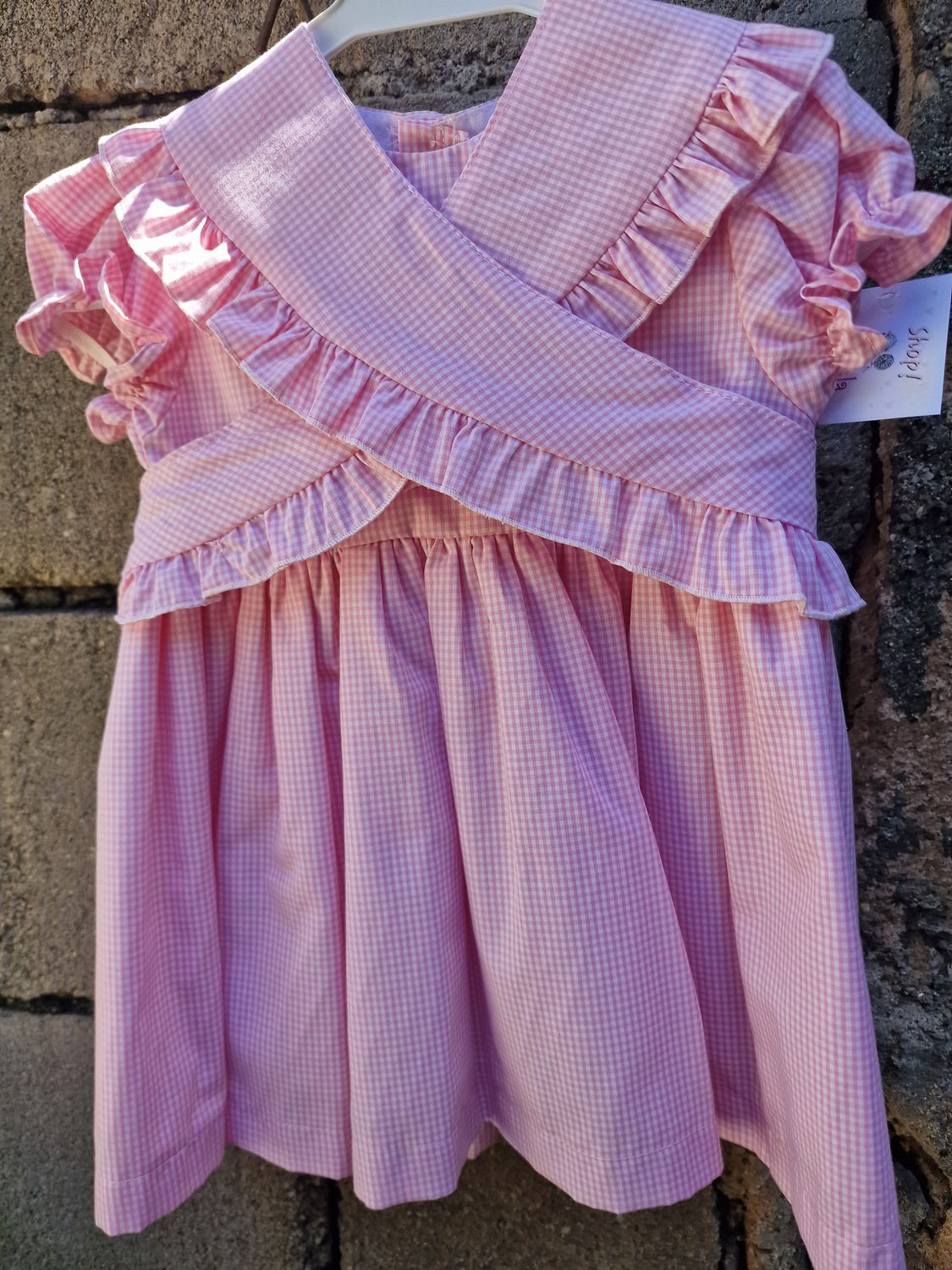 Vestido cuadros pequeños