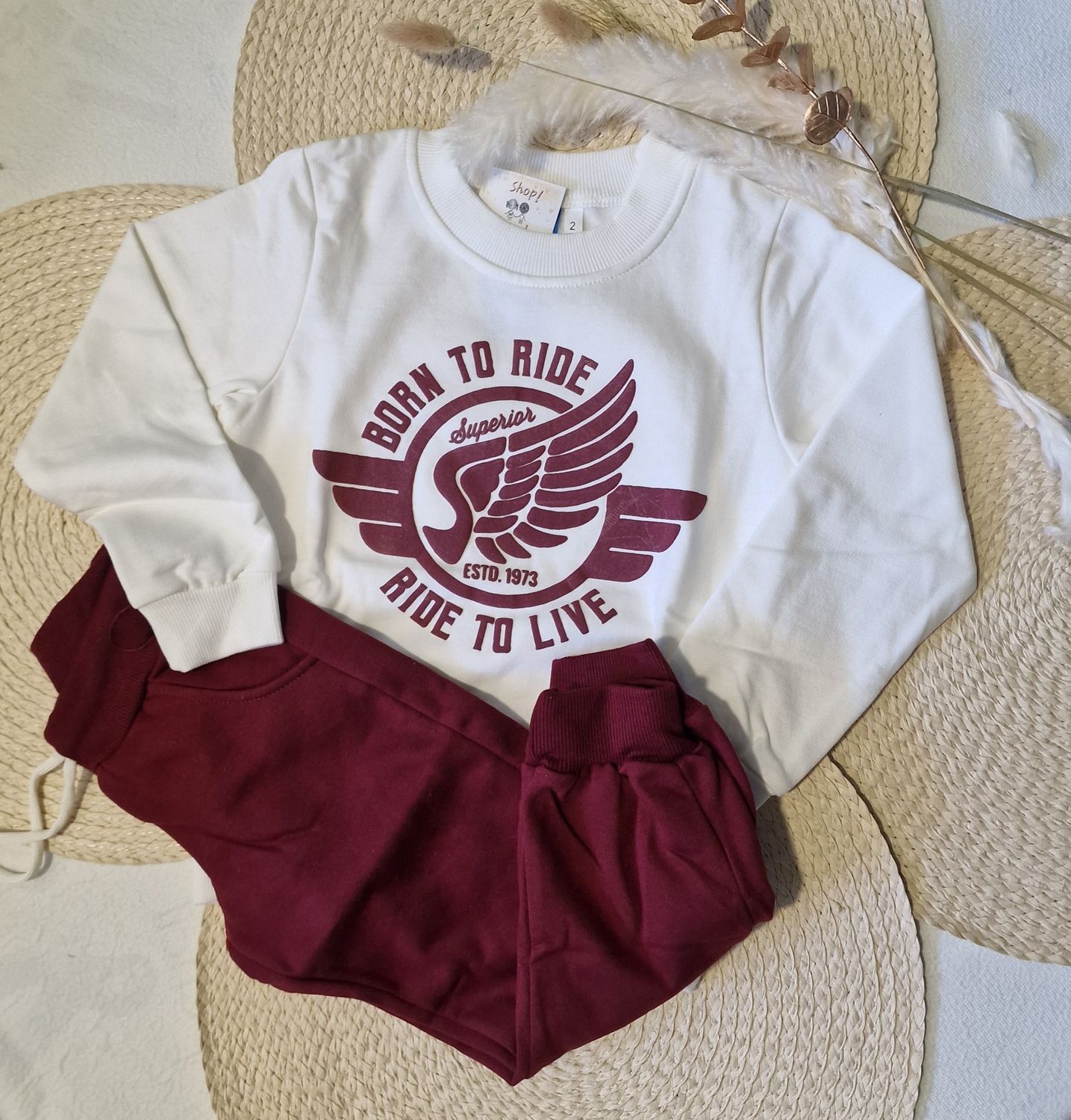 Chandal burdeos niño