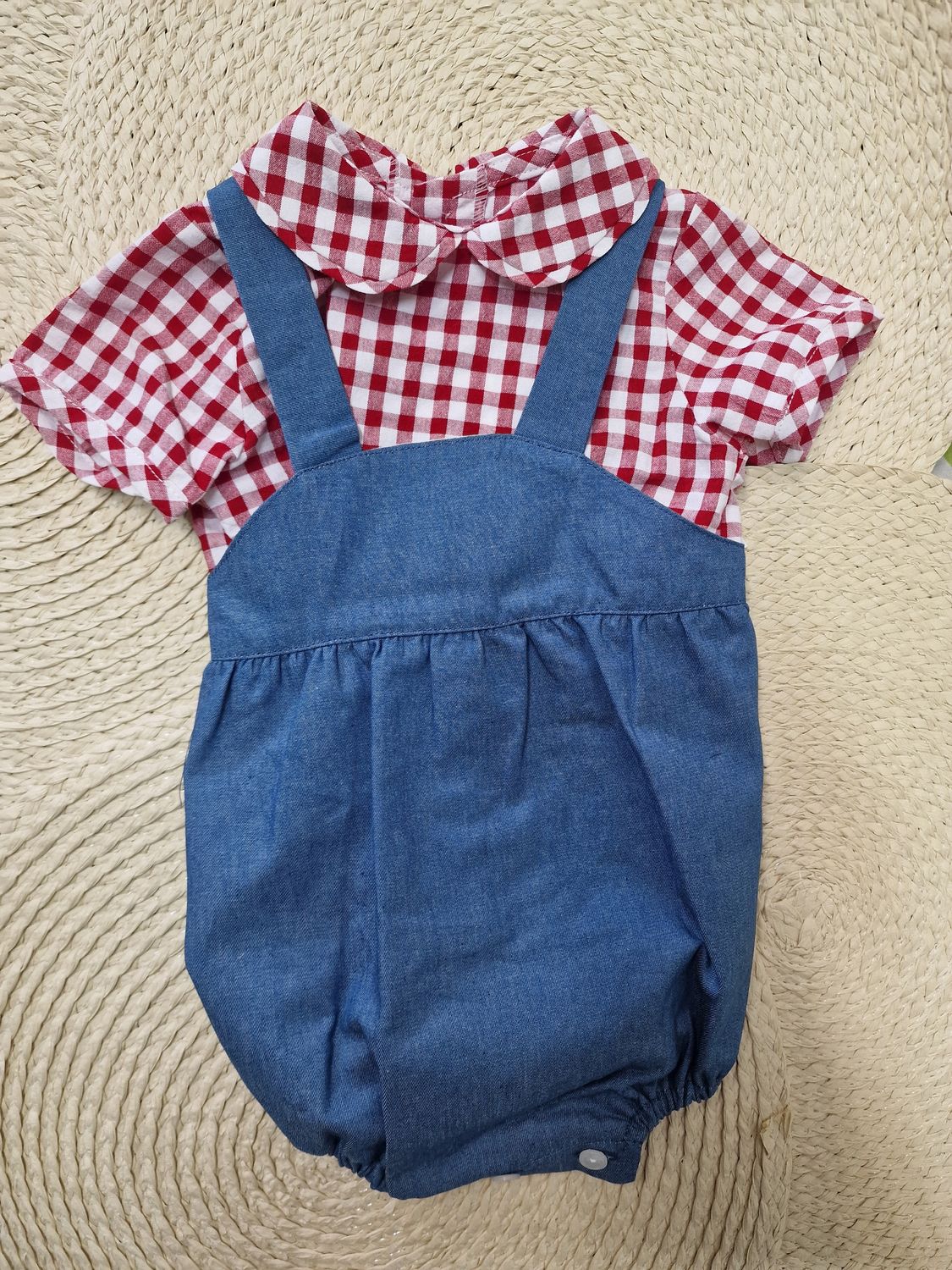 Pelele vaquero vichy
