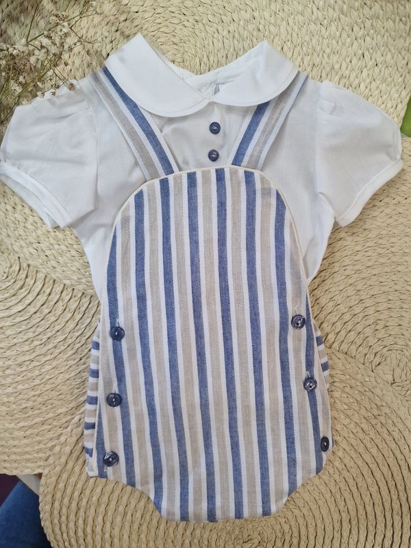 Peto con camisa rayas