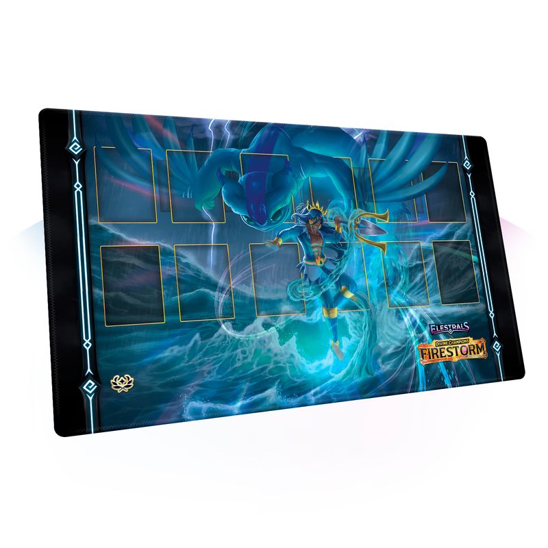 Divine Champions: Firestorm Majesea Champion of Poseidon Playmat
