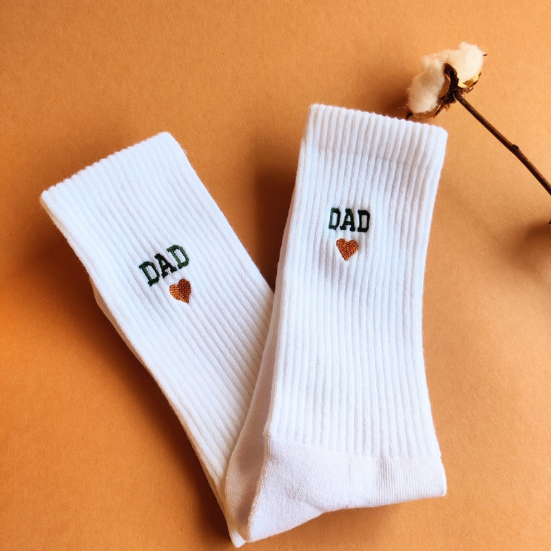 Socken Dad mit Herzmotiv