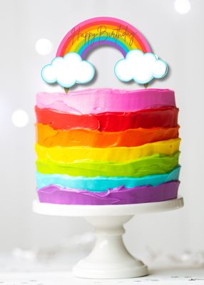 Print at Home - Rainbow and Stars Party Decoration Kit