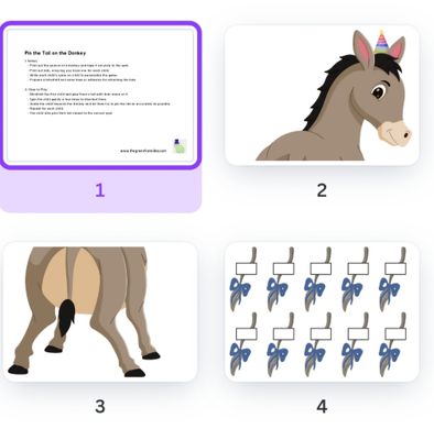 Party Games - Pin the Tail on the Donkey