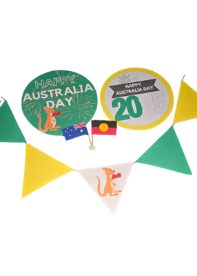DIY Australia Day Decoration Kit - Green &amp; Yellow