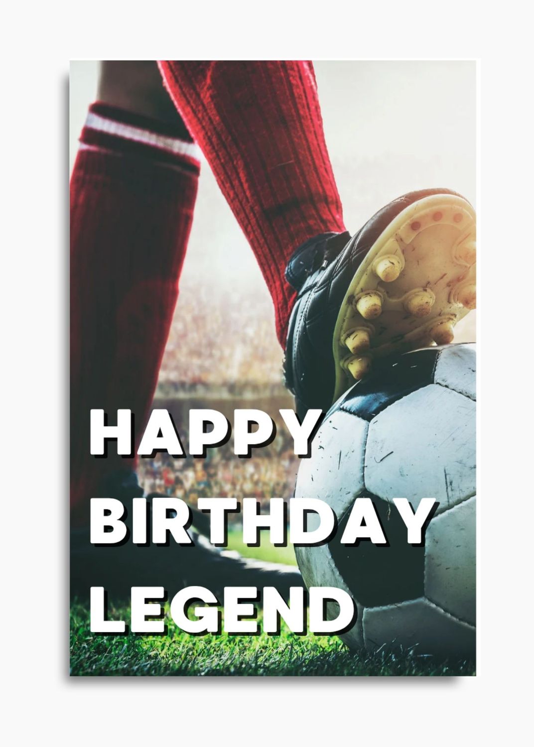 Soccer Legend Card - Digital Download