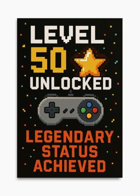 50th Birthday Card – &quot;Legend&quot; Edition (Digital Download)