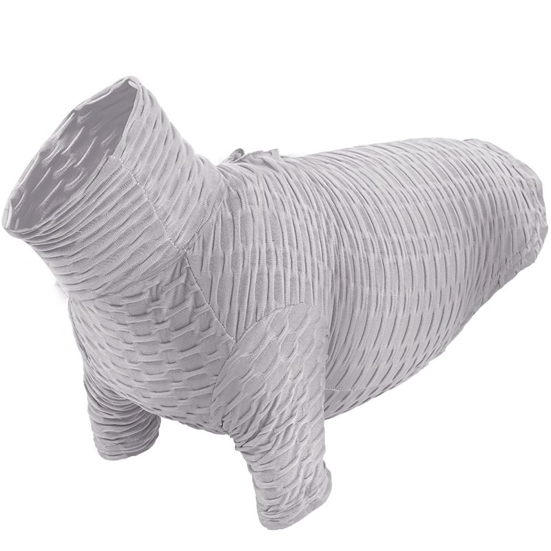 Pet Autumn And Winter Turtleneck Warm Clothes, Size: S, Color Classification: Grey