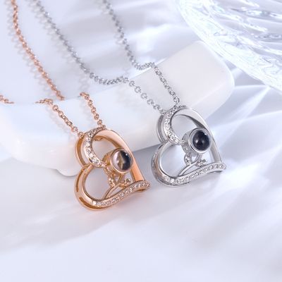 Silver Necklace Family Portrait Custom Color Photo
