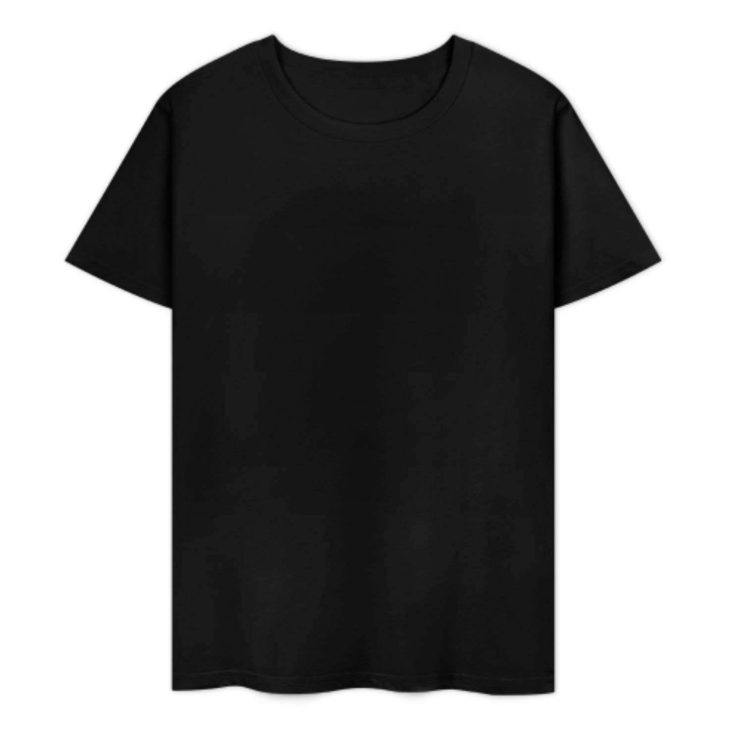 Pure Cotton Short-sleeved T-shirt, Color: Black, Specification: S