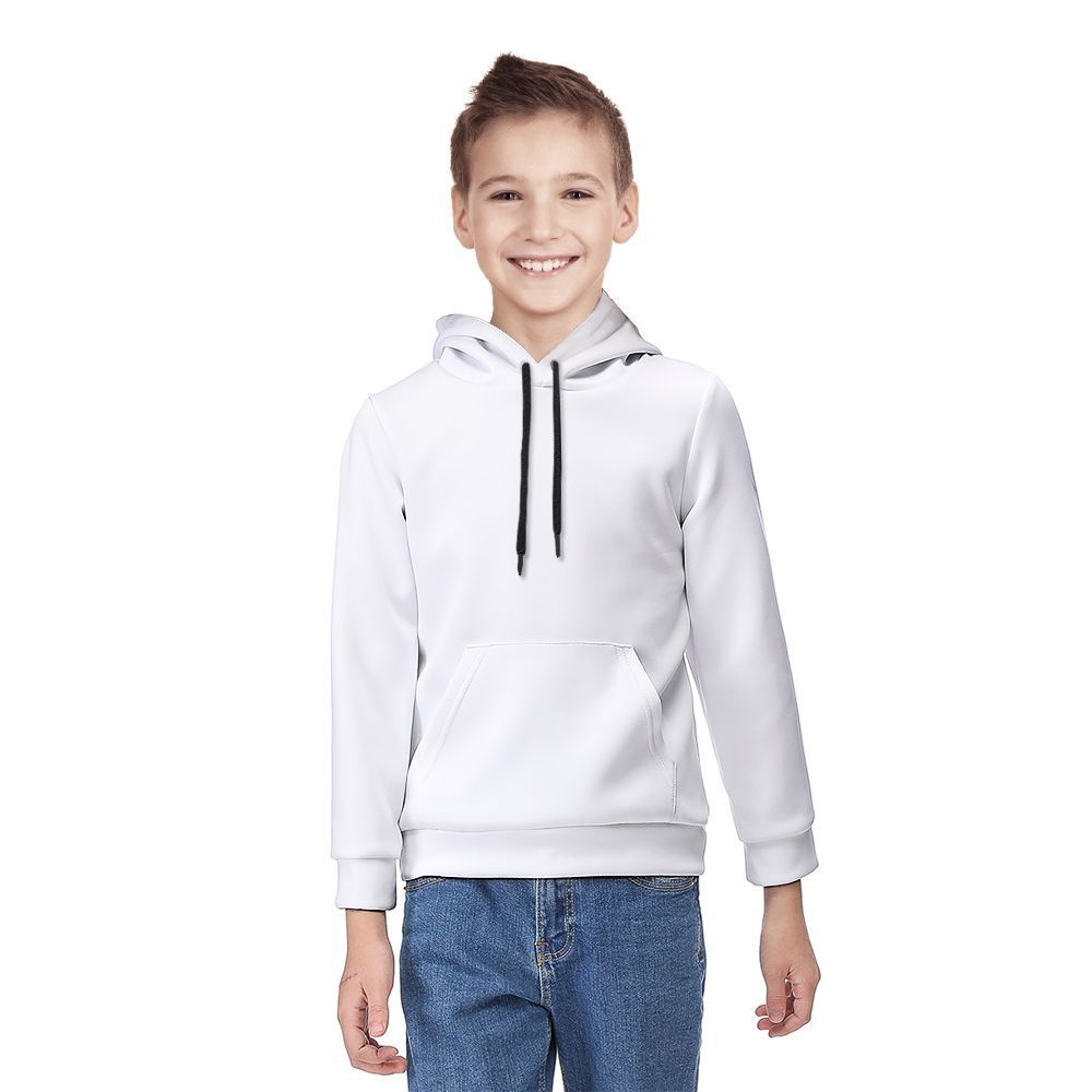 Teens full-print Hoodie, Size: S, Color: White-6