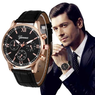 Men&#39;s Belt Quartz Watch Casual, Student Watch