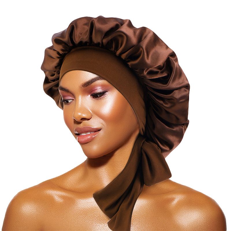 Strap Nightcap Elastic Rim Round Hat Hair Care