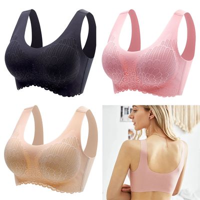 3pcs Latex Seamless Bras for Women