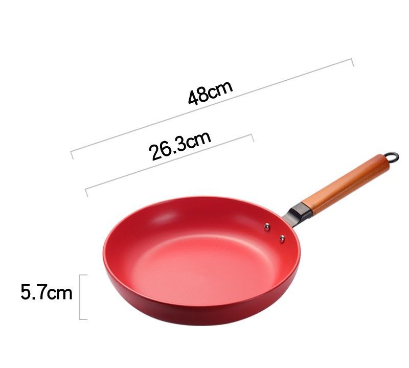 Nonstick Frying Pan - Cooking, Omelets and More, Color: Red pan