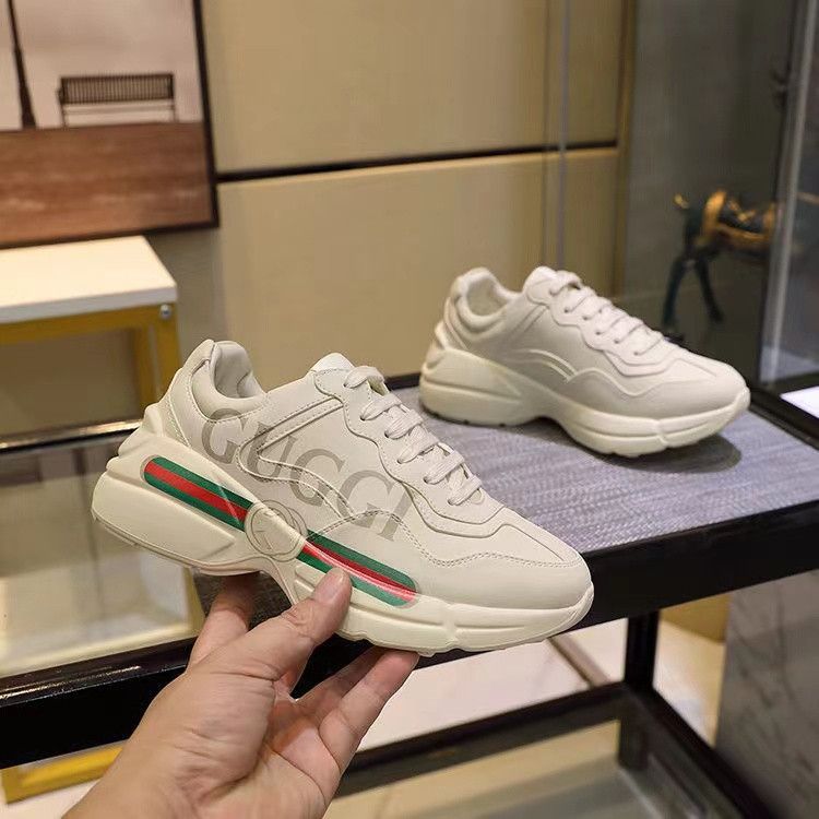 Unisex Leather Casual Sports Shoes, Size: 35, Color: G bar