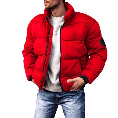 Men's Cotton-padded, Stand-up Collar Jackets