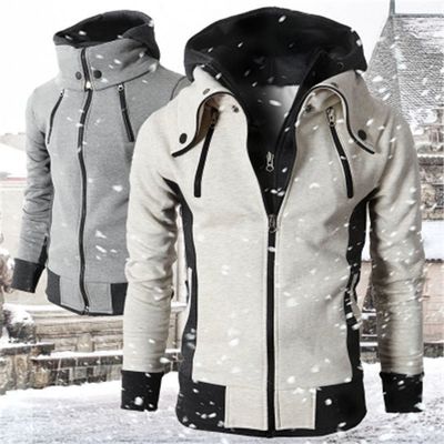 Men&#39;s Hooded High Neck Jackets