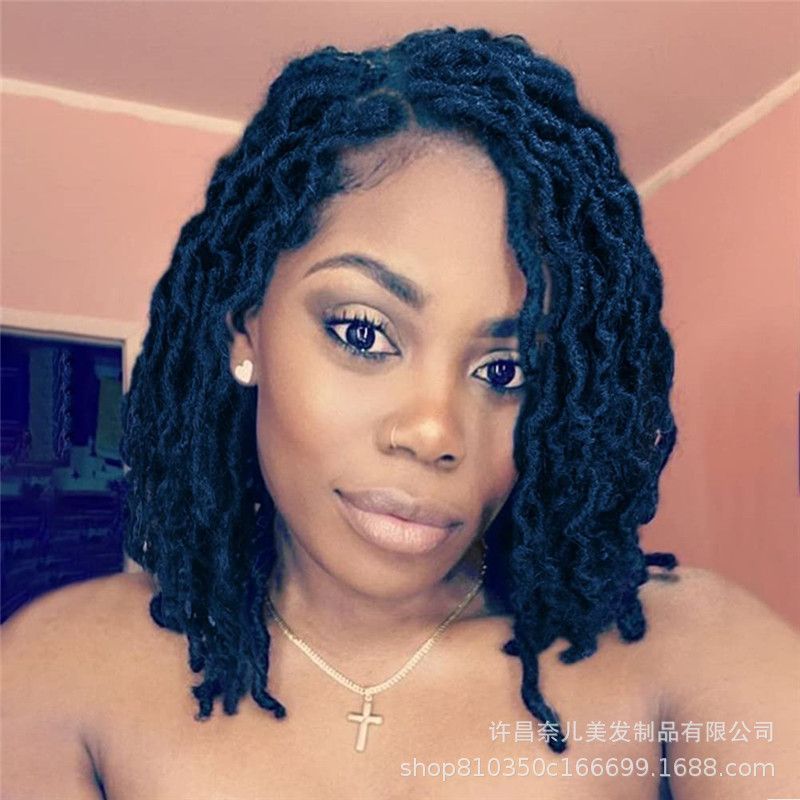 African Dirty Braid Crochet Dreadlock Wigs, Color: A-yf-8041-1b#