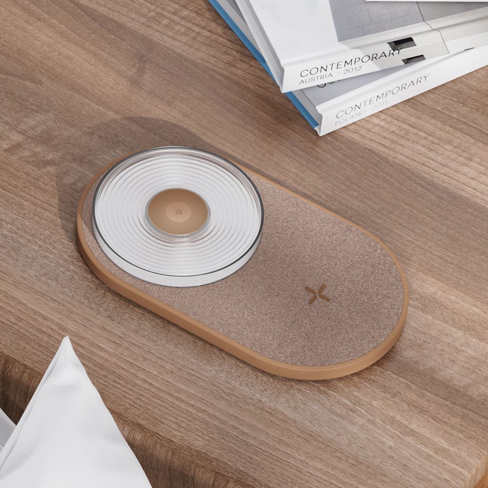 Wireless 15W Phone Fast Charging 2-in-1 Night Light, Color: Wood grain