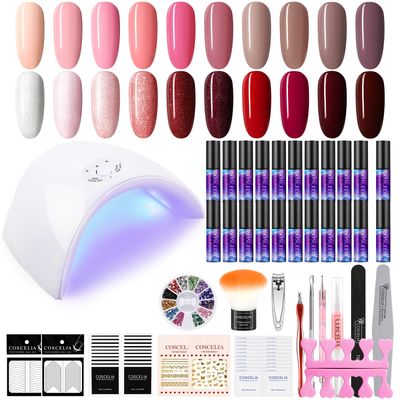 Nail Polish Glue Set USB Lamp Combination
