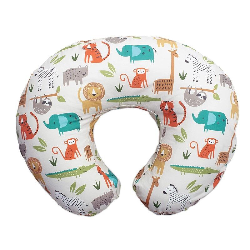 Baby U Shape Pillow and Removable Cover, Color: A152 animal paradise pillowcase, Size inches: 55*40cm