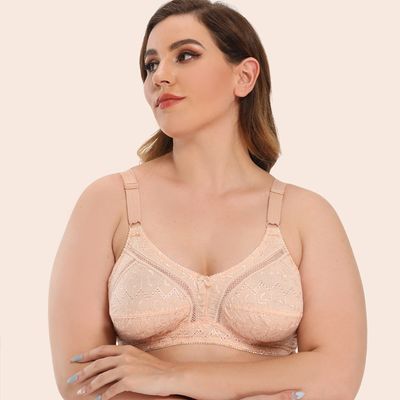 Women&#39;s Ultra-thin No Steel Ring Large Size Bras