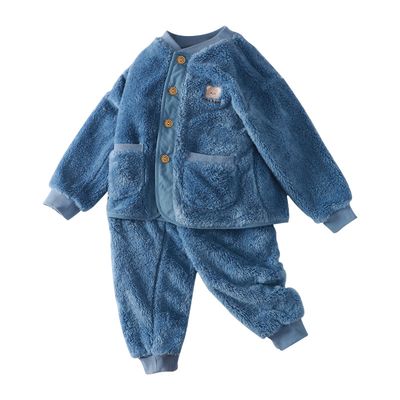 Children&#39;s Pajamas B &amp; G Flannel Embroidered Suit