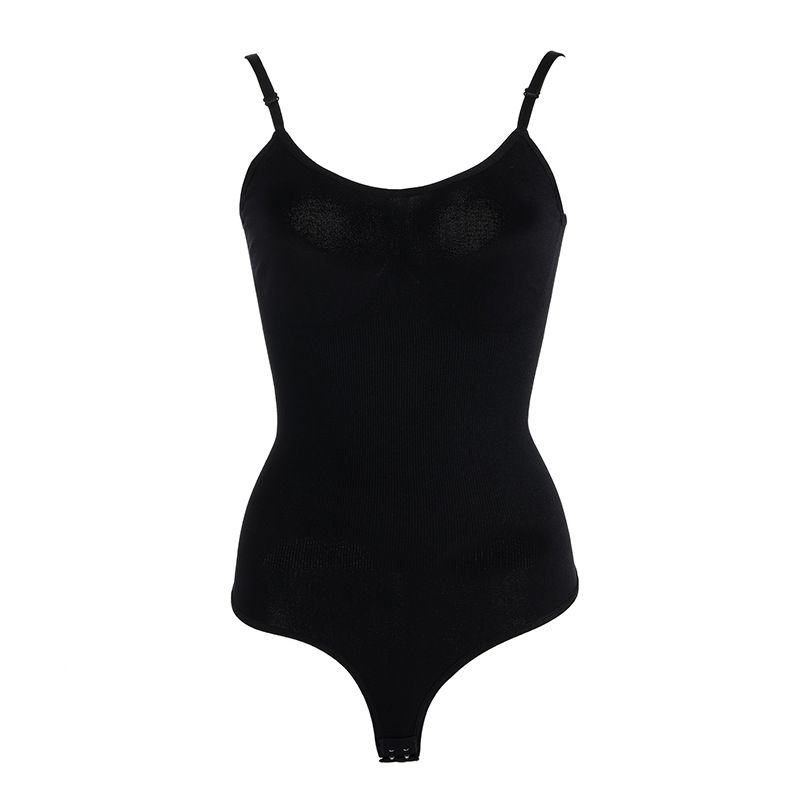 Seamless Body Shaping Bikini T-shaped Strap tight Panty, Size: S(80-100catty), Color: Black