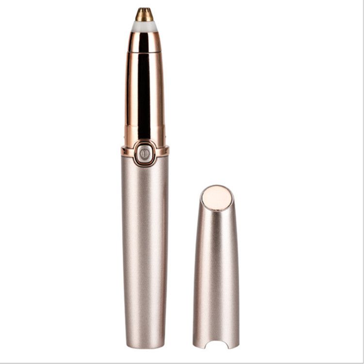 Eyebrow Trimmer Electric Lady Eyebrow Trimmer, Color: Golden