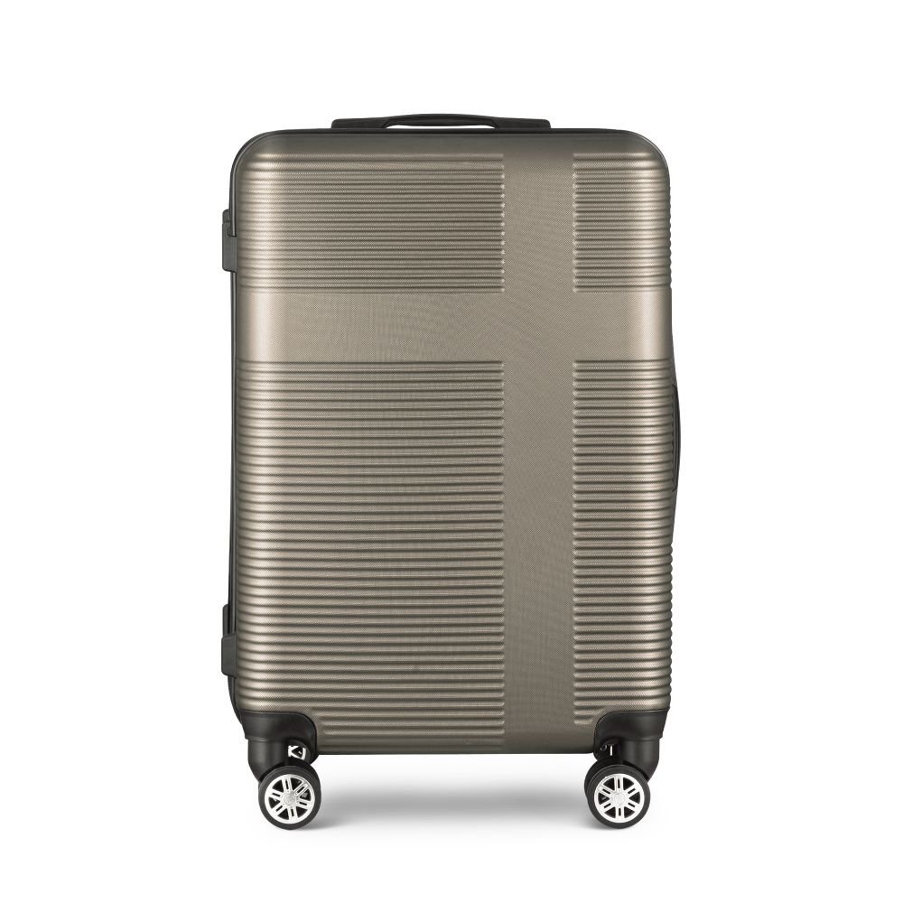 3 Piece Luggage Suitcases 20&quot;,24&quot;,28&quot;, Options: Champagne+ABS