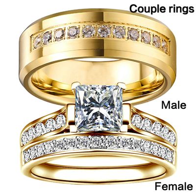 Couple Rings Men&#39;s and Women&#39;s Sets