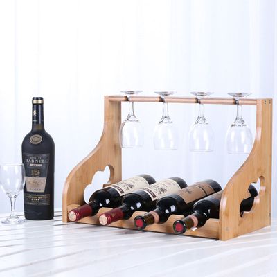Wooden Wine Rack Ornaments Display Rack
