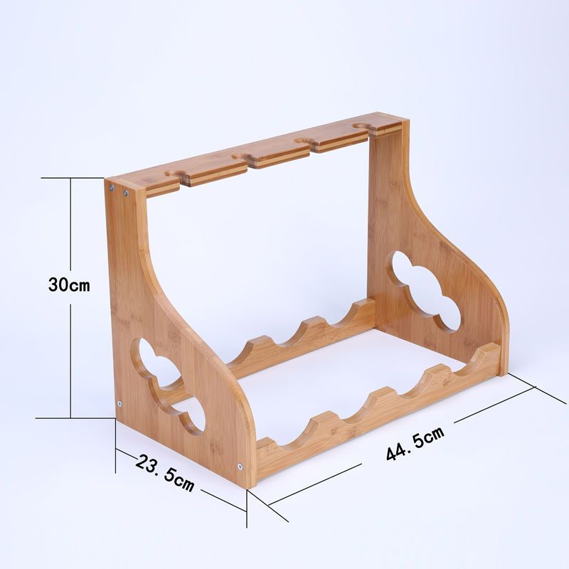 Wooden Wine Rack Ornaments Display Rack, Color: 30*23.5*44.5cm