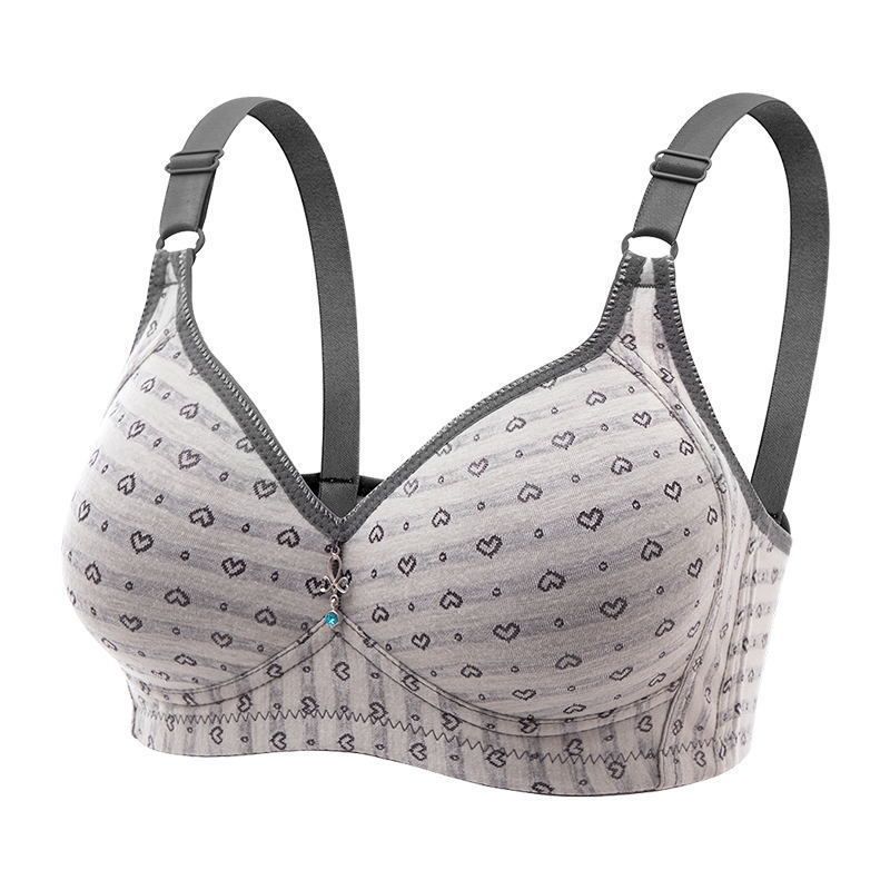 Large Size Women thin Bra Underwear, Size: 36/80bc, Color: Dark gray