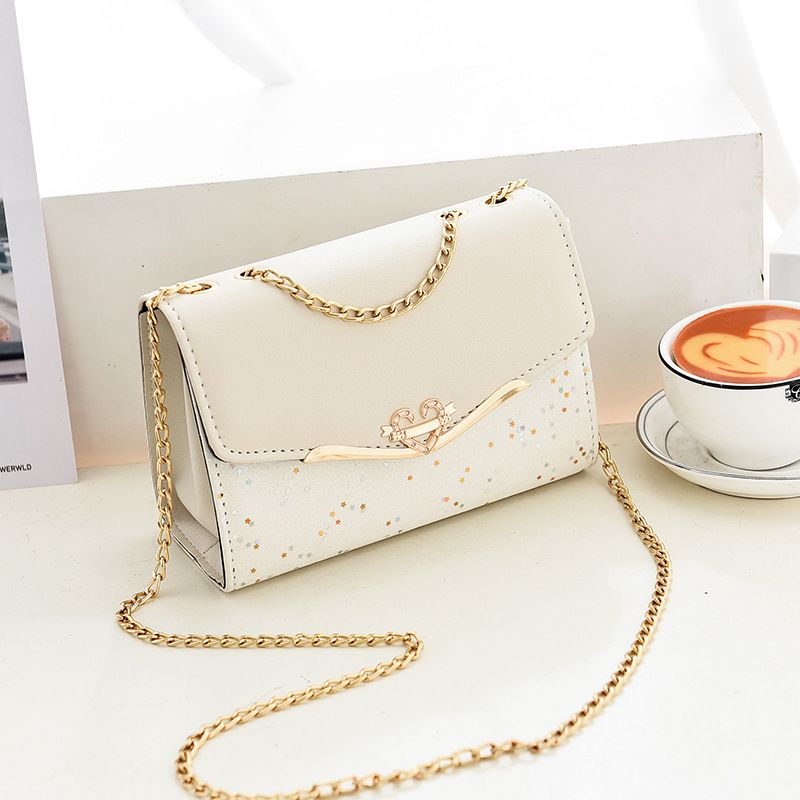 Women&#39;s Sequins Shoulder Bags, Color: Beige (without pendant)