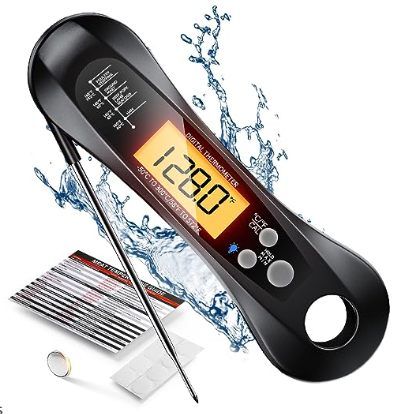 Folding Digital Display Electronic Kitchen Thermometer, Temperature measurement range: -50℃-300℃(withcorkscrew)