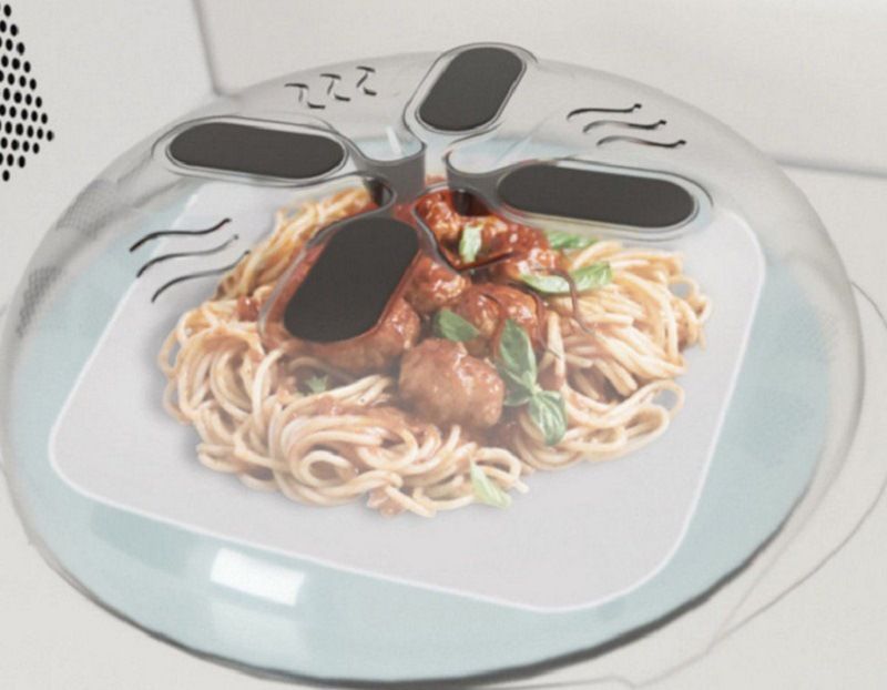 Microwave Splash Anti Spill Cover, Size: Opp bag
