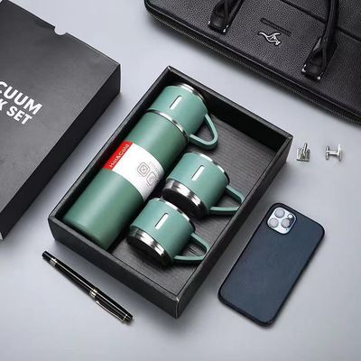 Business Vacuum Cup Box Set Logo Lettering