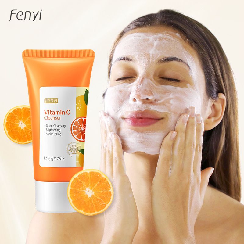 Vitamin C Gentle Moisturizing Facial Cleanser, Product Specifications: 50g (export product domestic sales prohibited purchase equivalent to sample purchase and default to this disclaimer)